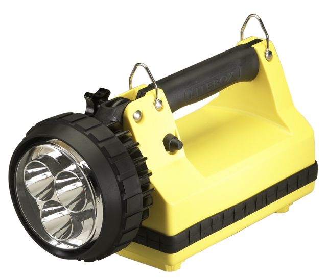 Streamlight E-Spot Litebox Rechargeable Lantern Standard 540 Lumen Led 22061 - Iec Type C 230V Ac Charge Cord 12V Dc Mount Rack Yellow