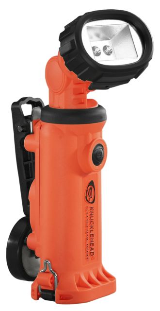 Streamlight Knucklehead Multi-Purpose Worklight 200 Lumen Division 2 200 Lumen White Led Clip 22061 - 230V Ac Charge Cord 12V Dc Orange