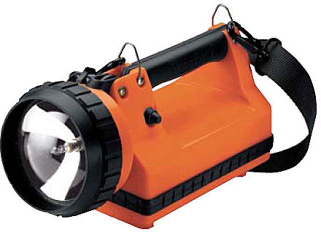 Streamlight LiteBox Flashlight w/ Standard AC/DC Charging System 20-Watt Spot Bulb Orange