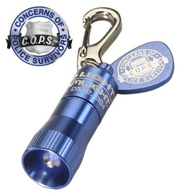 Streamlight Concerns of Police Survivors Blue Nano Light LED Keychain with White LED Blue