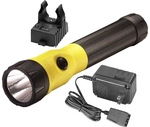 Streamlight PolyStinger LED Flashlight 120V AC Fast PiggyBack Charger - Yellow