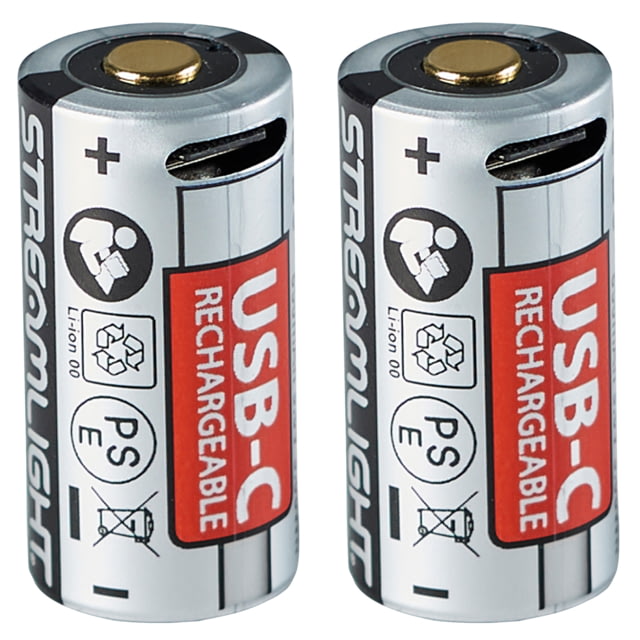 Streamlight SL-B9 Li-Ion USB Rechargeable Battery Pack w/ Integrated USB-C Port 2 Pack