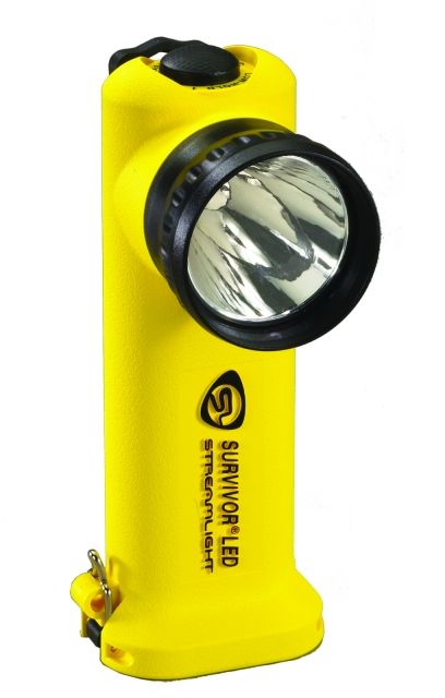 Streamlight Survivor LED Flashlight Yellow - AC/DC Chargers Steady Charge Base Alkaline Battery Pack