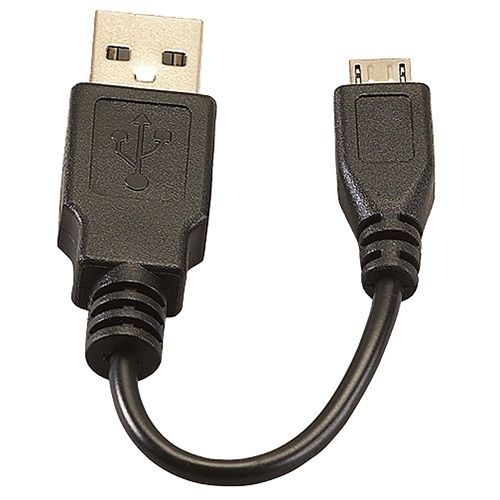 Streamlight USB A To USB Micro Cord 5in/12.7 cm Accessory