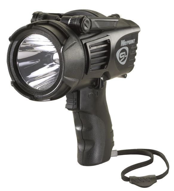 Streamlight Waypoint Pistol Grip Spotlight C Alkaline Battery/12V DC Power Cord 550 Lumens Black Box Pack