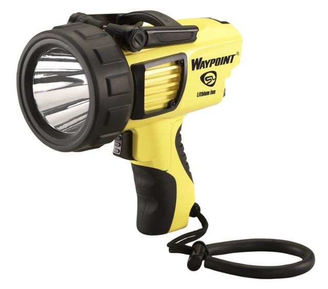 Streamlight Waypoint 300 Rechargeable Spotlight w/ International AC Charge Cord 4419 1000 Lumen White Led Yellow