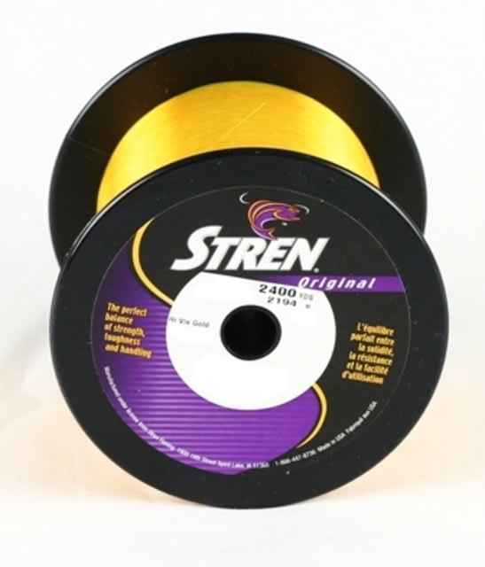 Stren Original Mono Bulk Spool 10lb 2400yd Hi-Vis Gold