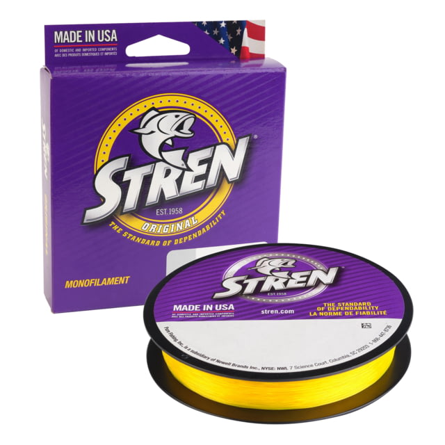 Stren Original Monofilament Line 0.016in/0.40mm 17lb/7.7kg 270yd/246m Hi-Vis Gold