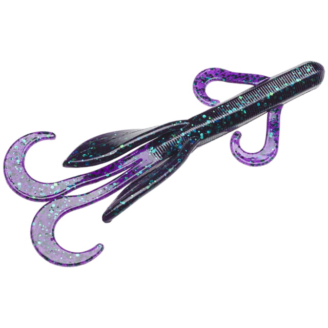 Strike King KVD Perfect Plastics Game Hawg Soft Plastic Creature Fishing Lure Junebug 4in 8-Pack