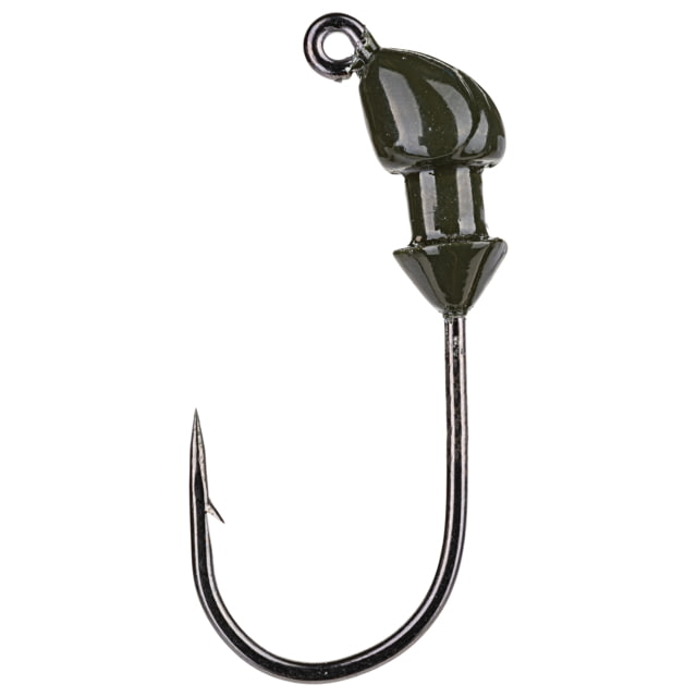 Strike King Baby Squadron Swimbait Head Jig Head Fishing Lure Green Pumpkin 1/8oz 3-Pack