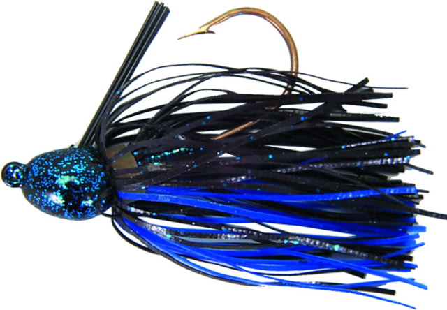 Strike King Bitsy Bug Mini Jig Fishing Lure Casting Jig Black and Blue 1/4oz