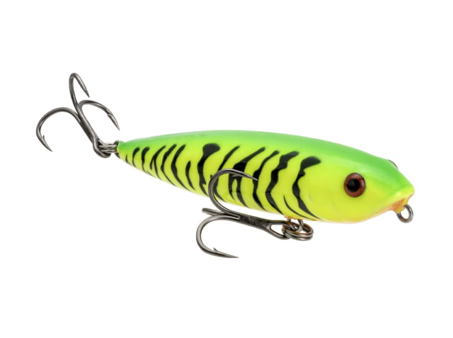 Strike King Bitsy Dawg Topwater Fishing Lure Walking Bait 2-3/4in 3/16oz SZ 6 Treble Hooks Firetiger