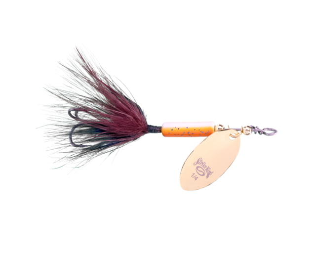 Strike King Strike King Bitsy Spinner Fishing Lure In-Line Spinner 1/4oz SZ 4 Hook Gold Blade Root Beer