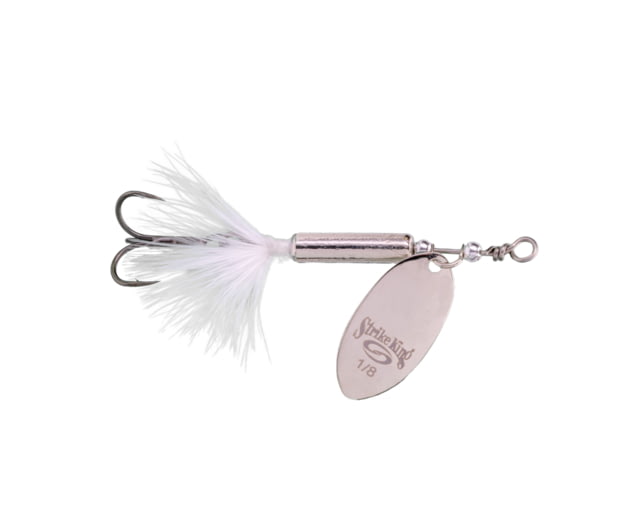 Strike King Strike King Bitsy Spinner Fishing Lure In-Line Spinner 1/8oz SZ 8 Hook Silver Blade Carolina Chrome