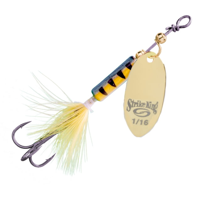 Strike King Strike King Bitsy Spinner Fishing Lure In-Line Spinner 1/16oz SZ 10 Hook Gold Blade Sugar Daddy