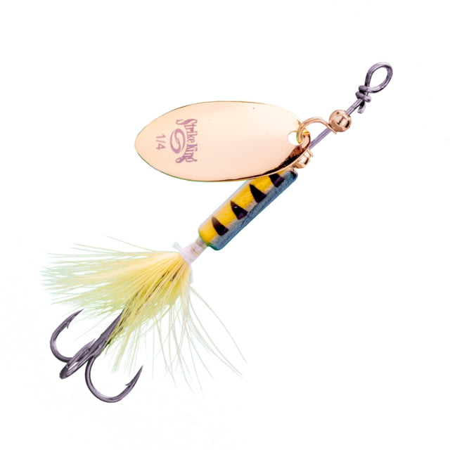 Strike King Strike King Bitsy Spinner Fishing Lure In-Line Spinner 1/4oz SZ 4 Hook Gold Blade Sugar Daddy