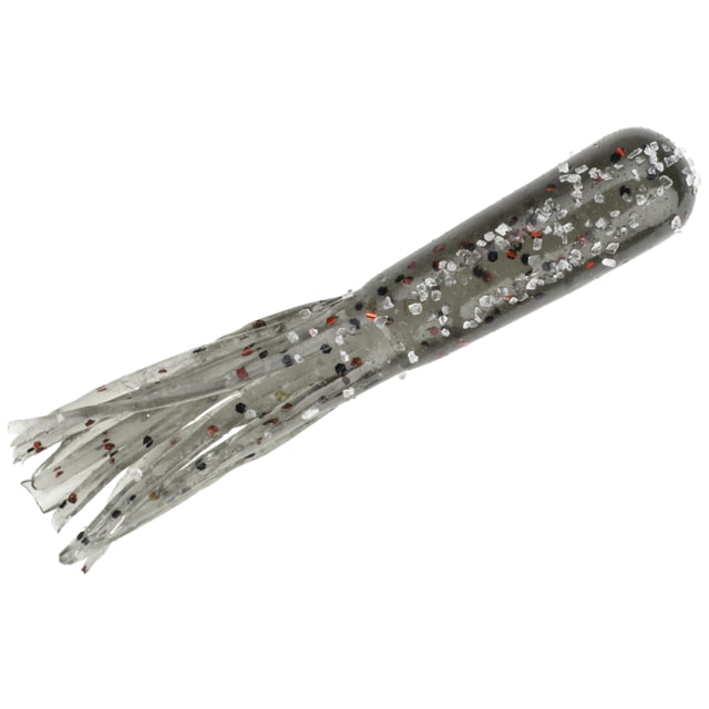 Strike King Bitsy Tube Fishing Lure Soft Plastic Tube Smoke Red w/ Black Flake 2 3/4in 10-Pack