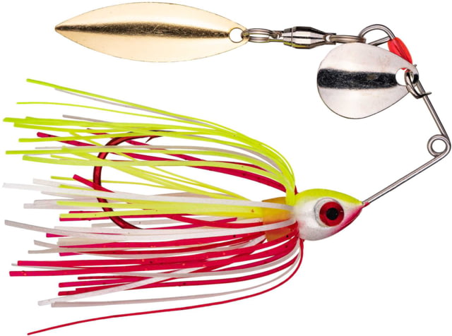Strike King Bleeding Bait Mini-King Fishing Lure Spinnerbait Bleeding Chartreuse White 1/8oz