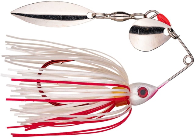 Strike King Bleeding Bait Mini-King Fishing Lure Spinnerbait Bleeding White 1/8oz