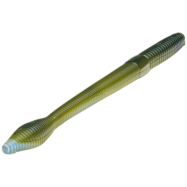 Strike King KVD Perfect Plastics Bullworm OPT Soft Plastic Worm Fishing Lure Moon Juice 8in 5-Pack