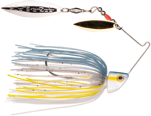 Strike King Burner Double Willow Blade Spinnerbait Super Sharp Fishing Hook 1/4oz 1 Piece Sexy Shad