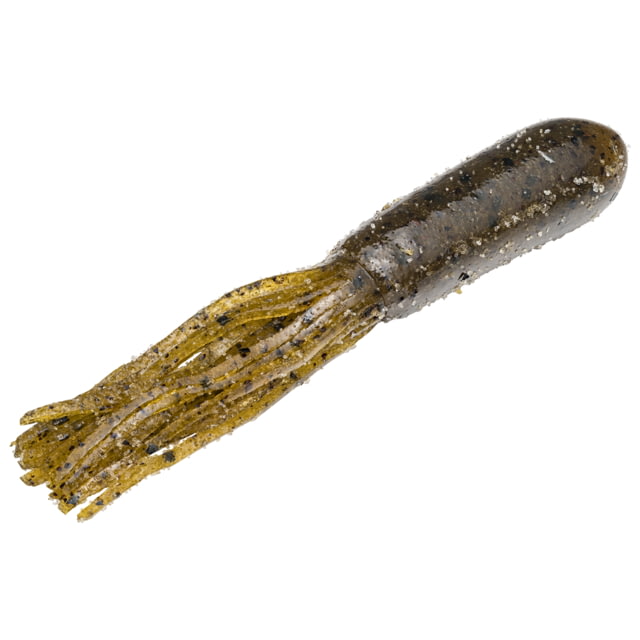 Strike King Coffee Tube Fishing Lure Soft Plastic Tube Green Pumpkin 3 1/2in 8-Pack