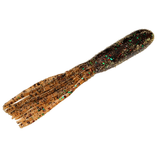 Strike King Coffee Flip-N-Tube Fishing Lure Soft Plastic Tube Black Neon 4 1/2in 6-Pack