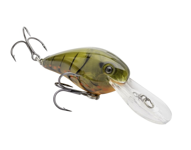 Strike King Gravel Dawg 10 Fishing Lure Medium-Diving Crankbait Wide Wobbling 10ft Diving Depth 1/2oz SZ 4 Short Shank Treble Hooks Green Phantom