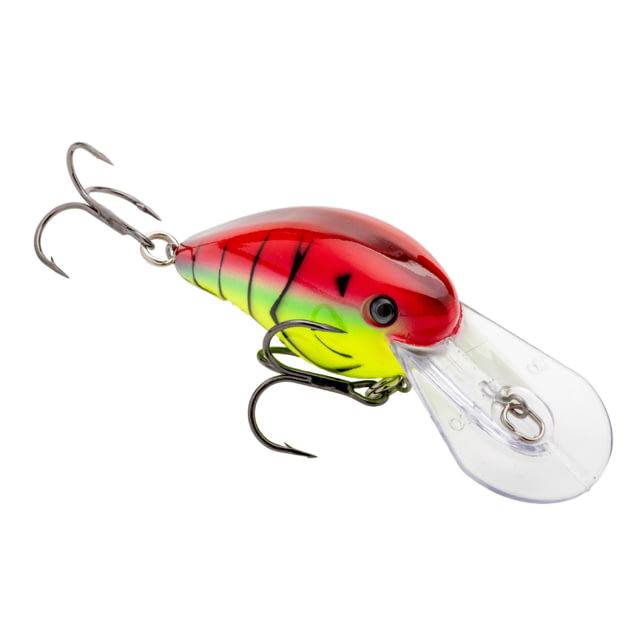 Strike King Gravel Dawg 10 Fishing Lure Medium-Diving Crankbait Wide Wobbling 10ft Diving Depth 1/2oz SZ 4 Short Shank Treble Hooks Green Tomato II