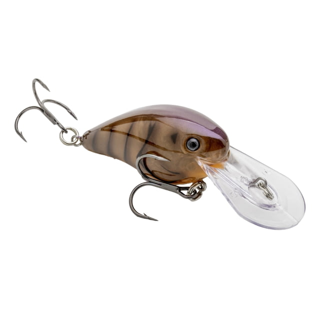 Strike King Gravel Dawg 10 Fishing Lure Medium-Diving Crankbait Wide Wobbling 10ft Diving Depth 1/2oz SZ 4 Short Shank Treble Hooks Phantom Brown Craw