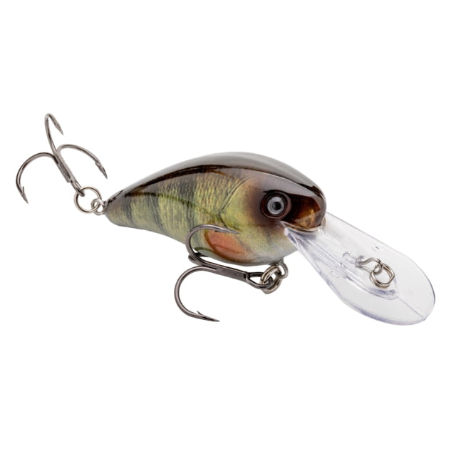 Strike King Gravel Dawg 10 Fishing Lure Medium-Diving Crankbait Wide Wobbling 10ft Diving Depth 1/2oz SZ 4 Short Shank Treble Hooks Yellow Perch