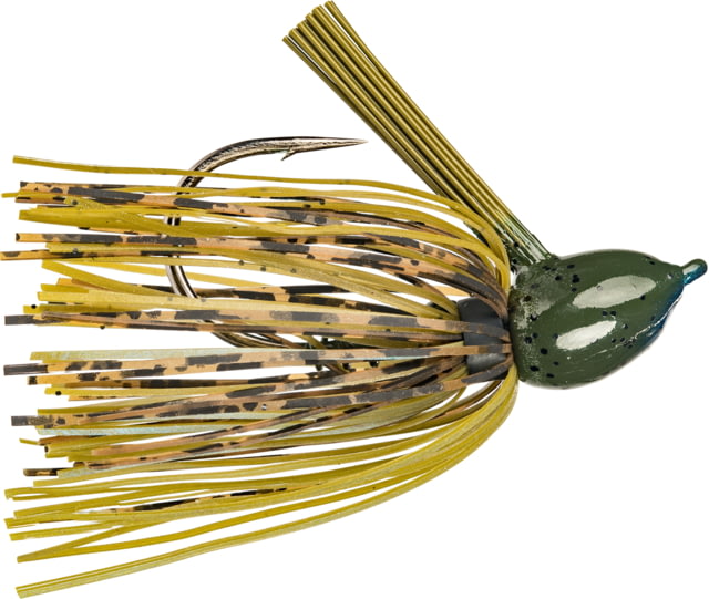 Strike King Hack Attack Fluorocarbon Flippin Jig Flipping Jig Fishing Lure Blue Craw 3/8oz