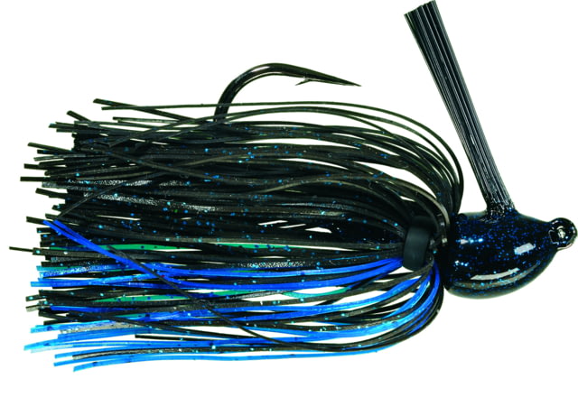 Strike King Hack Attack Heavy Cover Jig 1 oz Black Blue 1pk