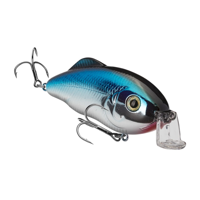Strike King Hybrid Hunter Fishing Lure Shallow Diving Squarebill Crankbait Chrome Blue 1oz