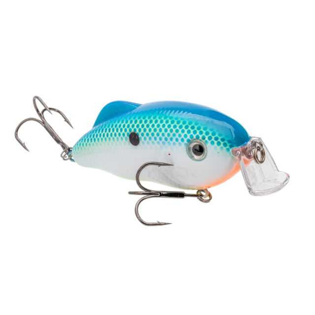 Strike King Hybrid Hunter Jr. Fishing Lure Shallow Diving Crankbait 90-Degree Bill Reflective 3D Eyes Rattle Dives 2 to 4-Feet 1/2oz SZ 4 & 6 Treble