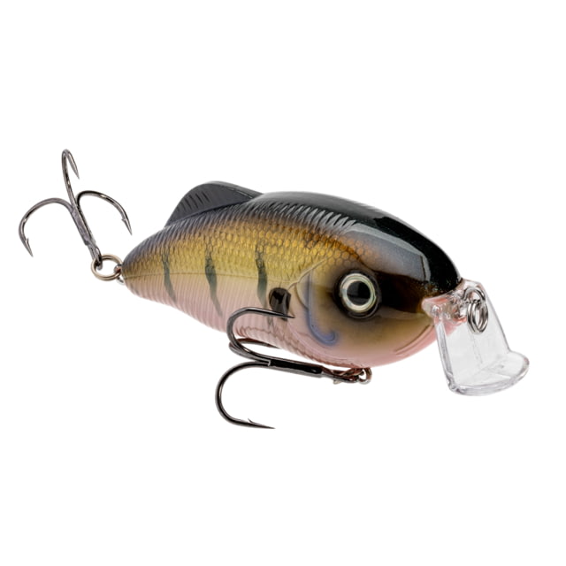 Strike King Hybrid Hunter Jr. Fishing Lure Shallow Diving Crankbait 90-Degree Bill Reflective 3D Eyes Rattle Dives 2 to 4-Feet 1/2oz SZ 4 & 6 Treble
