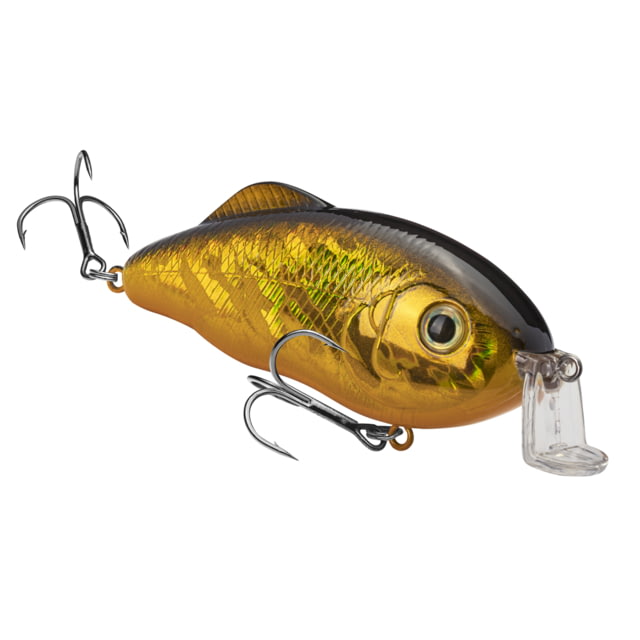 Strike King Hybrid Hunter Jr Fishing Lure Shallow Diving Squarebill Crankbait Gold/Black Back 1/2oz