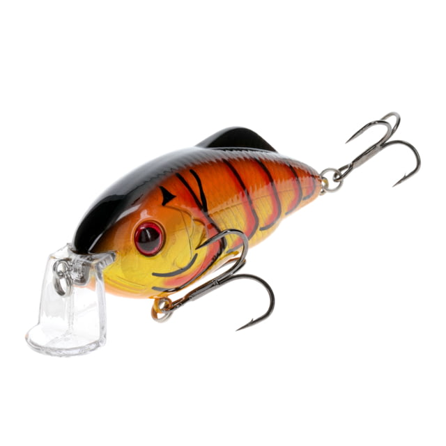 Strike King Hybrid Hunter Jr. Fishing Lure Shallow Diving Crankbait 90-Degree Bill Reflective 3D Eyes Rattle Dives 2 to 4-Feet 1/2oz SZ 4 & 6 Treble