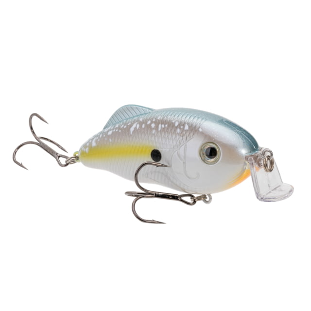 Strike King Hybrid Hunter Jr. Fishing Lure Shallow Diving Crankbait 90-Degree Bill Reflective 3D Eyes Rattle Dives 2 to 4-Feet 1/2oz SZ 4 & 6 Treble
