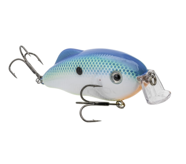 Strike King Hybrid Hunter Shallow Jr. Fishing Lure Shallow Diving Crankbait 90-Degree Bill 3D Eyes Loud Rattle Dives 1 to 3-Feet 7/16oz SZ 4 &