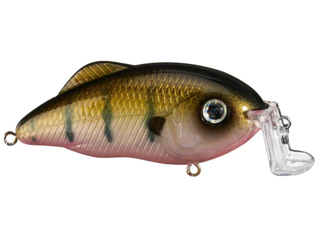 Strike King Hybrid Hunter Shallow Jr. Fishing Lure Shallow Diving Crankbait 90-Degree Bill 3D Eyes Loud Rattle Dives 1 to 3-Feet 7/16oz SZ 4 &