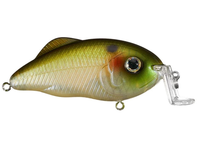 Strike King Hybrid Hunter Shallow Jr. Fishing Lure Shallow Diving Crankbait 90-Degree Bill 3D Eyes Loud Rattle Dives 1 to 3-Feet 7/16oz SZ 4 &
