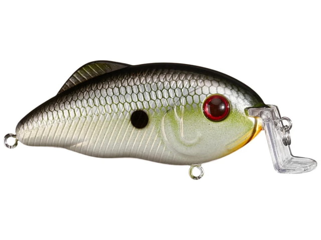 Strike King Hybrid Hunter Shallow Jr. Fishing Lure Shallow Diving Crankbait 90-Degree Bill 3D Eyes Loud Rattle Dives 1 to 3-Feet 7/16oz SZ 4 &
