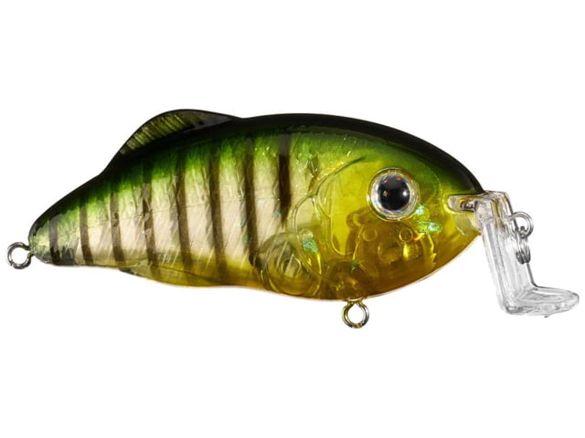 Strike King Hybrid Hunter Shallow Jr. Fishing Lure Shallow Diving Crankbait 90-Degree Bill 3D Eyes Loud Rattle Dives 1 to 3-Feet 7/16oz SZ 4 &