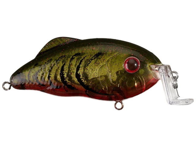 Strike King Hybrid Hunter Shallow Jr. Fishing Lure Shallow Crankbait 90-Degree Bill 3D Eyes Loud Rattle Dives 1 to 3-Feet 7/16oz SZ 4 & 6 Hooks