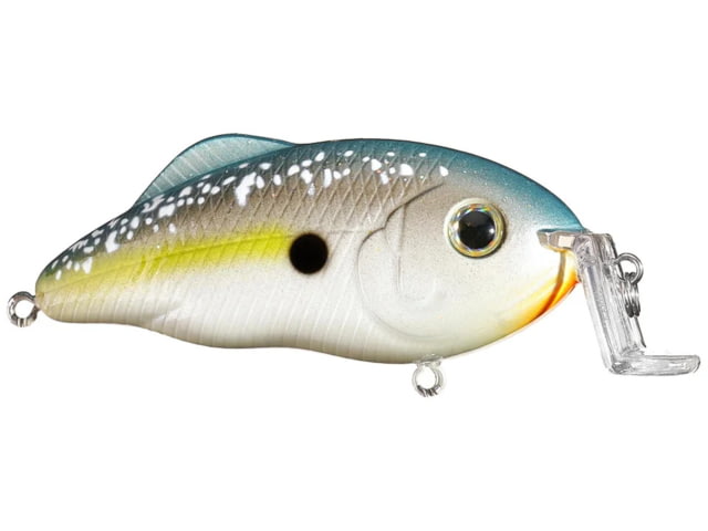 Strike King Hybrid Hunter Shallow Jr. Fishing Lure Shallow Diving Crankbait 90-Degree Bill 3D Eyes Loud Rattle Dives 1 to 3-Feet 7/16oz SZ 4 &