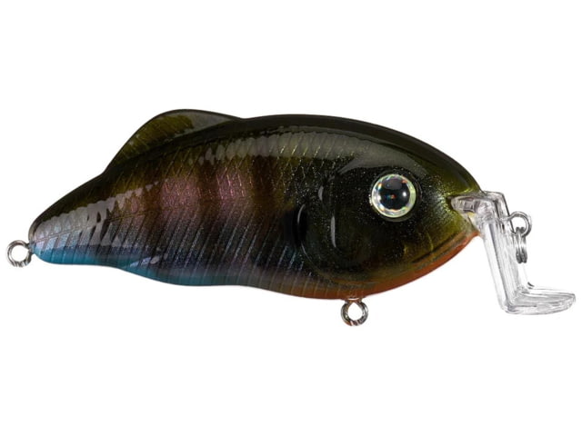 Strike King Hybrid Hunter Shallow Jr. Fishing Lure Shallow Diving Crankbait 90-Degree Bill 3D Eyes Loud Rattle Dives 1 to 3-Feet 7/16oz SZ 4 &