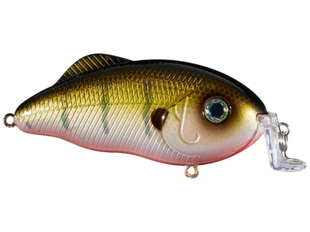 Strike King Hybrid Hunter Shallow Fishing Lure Shallow Diving Crankbait 90-Degree Bill 3D Eyes Loud Rattle Dives 1 to 3-Feet 3/4oz SZ 2 Treble Hooks