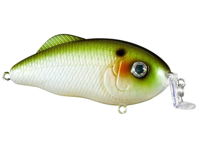 Strike King Hybrid Hunter Shallow Fishing Lure Shallow Diving Crankbait 90-Degree Bill 3D Eyes Loud Rattle Dives 1 to 3-Feet 3/4oz SZ 2 Treble Hooks