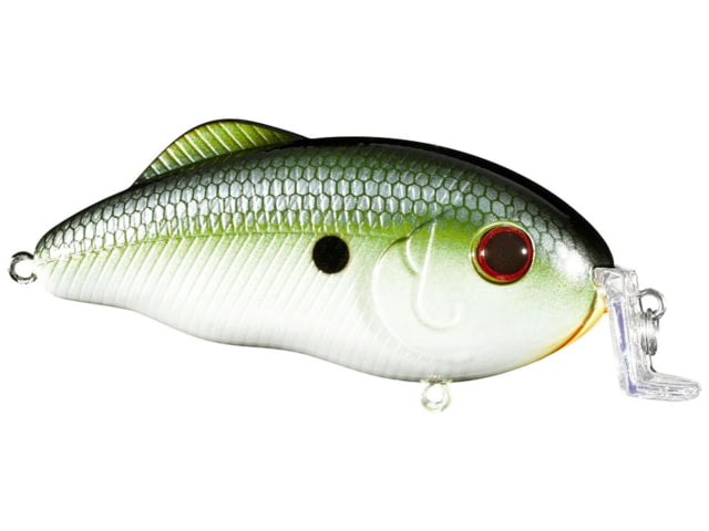 Strike King Hybrid Hunter Shallow Fishing Lure Shallow Diving Crankbait 90-Degree Bill 3D Eyes Loud Rattle Dives 1 to 3-Feet 3/4oz SZ 2 Treble Hooks